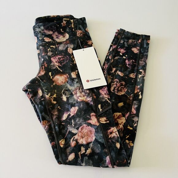 LULULEMON ATHLETICA Frosted Rose Multi Speed Up Tight 28" Leggings - US 4 - Picture 3 of 8